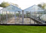 Large Twin Apex Greenhouse 625 - Box Section