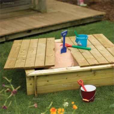Rowlinson Sandpit With Lid - Pressure Treated, Boarded Lid, PEFC Certified Rowlinson Sandpit With Lid - Pressure Treated, Boarded Lid, PEFC Certified